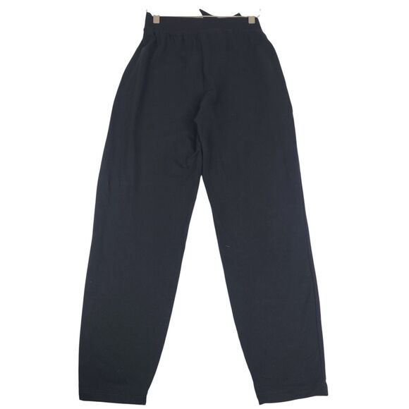 SUMMERSALT Pants Womens Small Black Pull On Softest French Terry Tie-Waist Pants - Picture 3 of 9